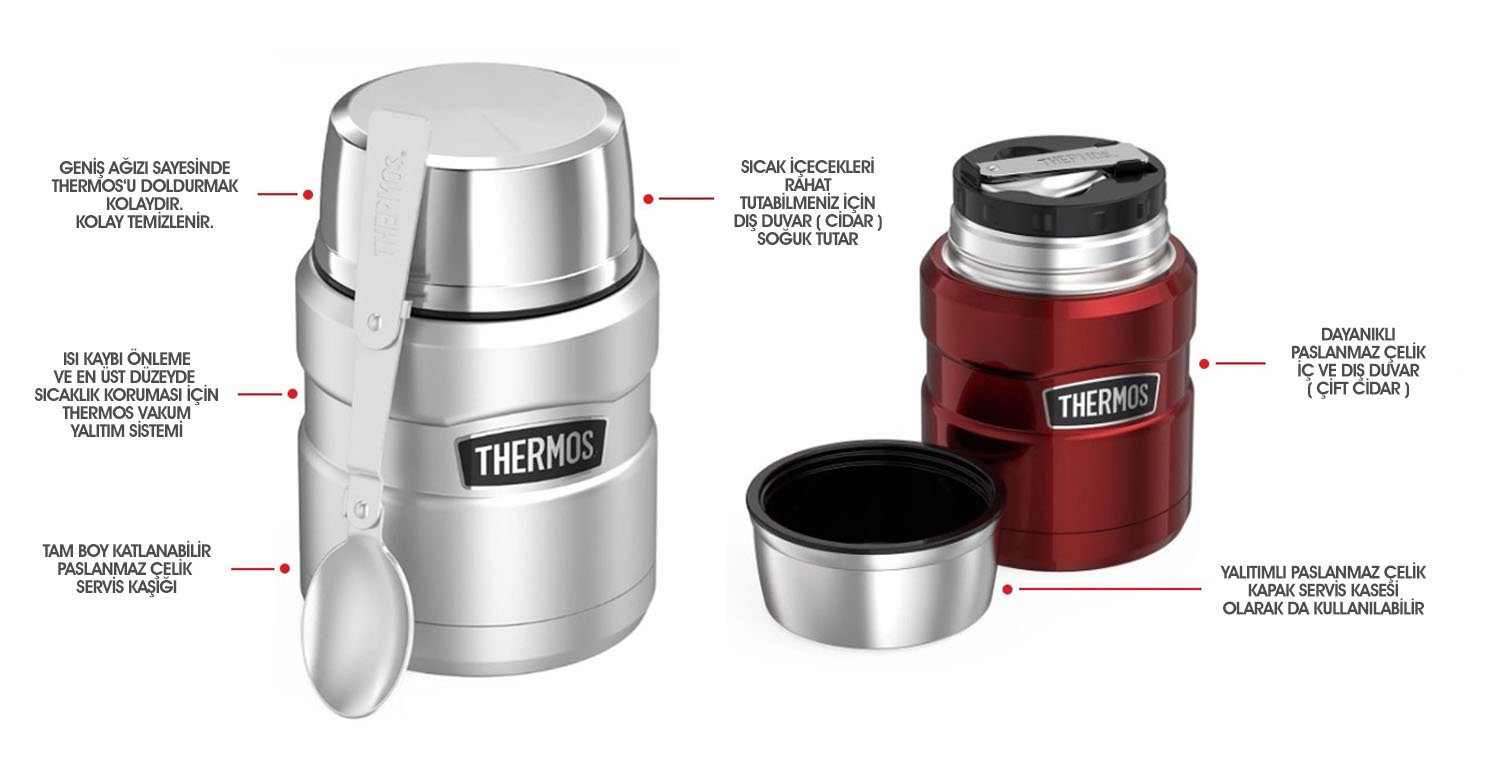 thermos marka SK 3000 Çelik Yemek Termosu