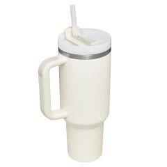 Stanley Quencher Flowstate Pipetli Termos Bardak 1.18 Lt Krem