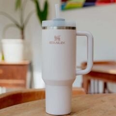 Stanley Quencher Flowstate Pipetli Termos Bardak 1.18 Lt Toz Pembe