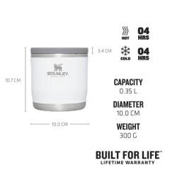 Stanley Adventure To-Go Vakumlu Paslanmaz Çelik Yemek Termosu 0,35 Lt - Beyaz