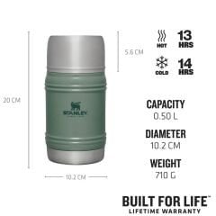 Stanley The Artisan Paslanmaz Çelik Yemek Termosu 0,50 Lt - Yeşil