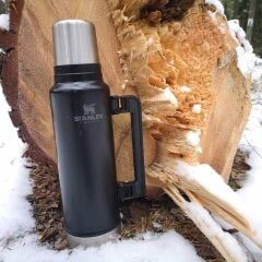 Stanley Klasik Vakumlu Çelik Termos 1.4 Lt - Siyah