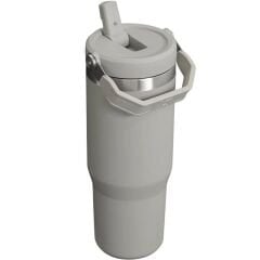 Stanley The IceFlow Flip Straw Pipetli Termos Bardak 0,89 LT - Kül