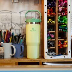 Stanley The IceFlow Flip Straw Pipetli Termos Bardak 0,89 LT - Açık Yeşil