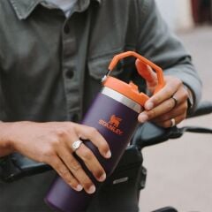 Stanley The IceFlow Flip Straw Pipetli Termos Bardak 0,89 LT - Mor