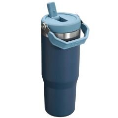 Stanley The IceFlow Flip Straw Pipetli Termos Bardak 0,89 LT - Lacivert