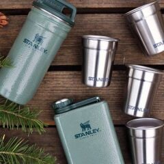 Stanley Adventure Çelik Shot Bardak ve Matara Seti - Yeşil