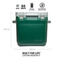 Stanley Adventure Taşınabilir Soğutucu Kamp Buzluğu 28 LT - Koyu Yeşil