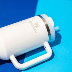 Stanley Quencher Pipetli Termos Bardak 1.18 Lt - Buz Beyaz