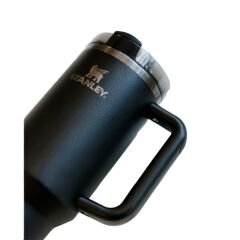 Stanley Quencher Pipetli Termos Bardak 1.18 Lt - Mat Siyah