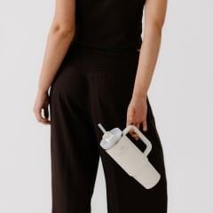 Stanley Quencher Pipetli Termos Bardak 0.89 Lt - Krem