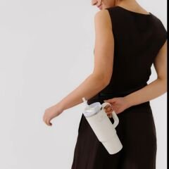 Stanley Quencher Pipetli Termos Bardak 0.89 Lt - Krem