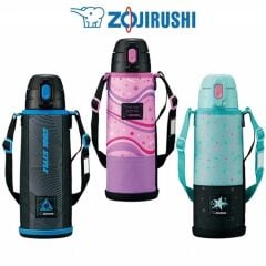 Zojirushi SP-JB10 Askılı Vakumlu Termos Matara 1L- Siyah Mavi