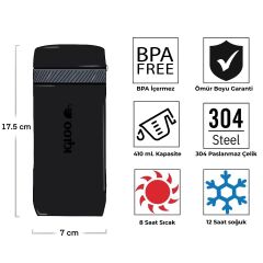 Igloo Squid Termos 410ml - Siyah