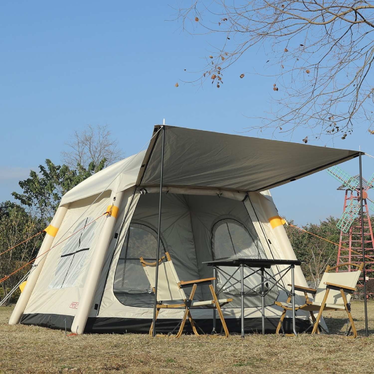 Monicamp 4 Kişilik Otomatik Şişme Kamp Çadırı